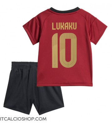 Belgio Romelu Lukaku #10 Prima Maglia Bambino Europei 2024 Manica Corta (+ Pantaloni corti)